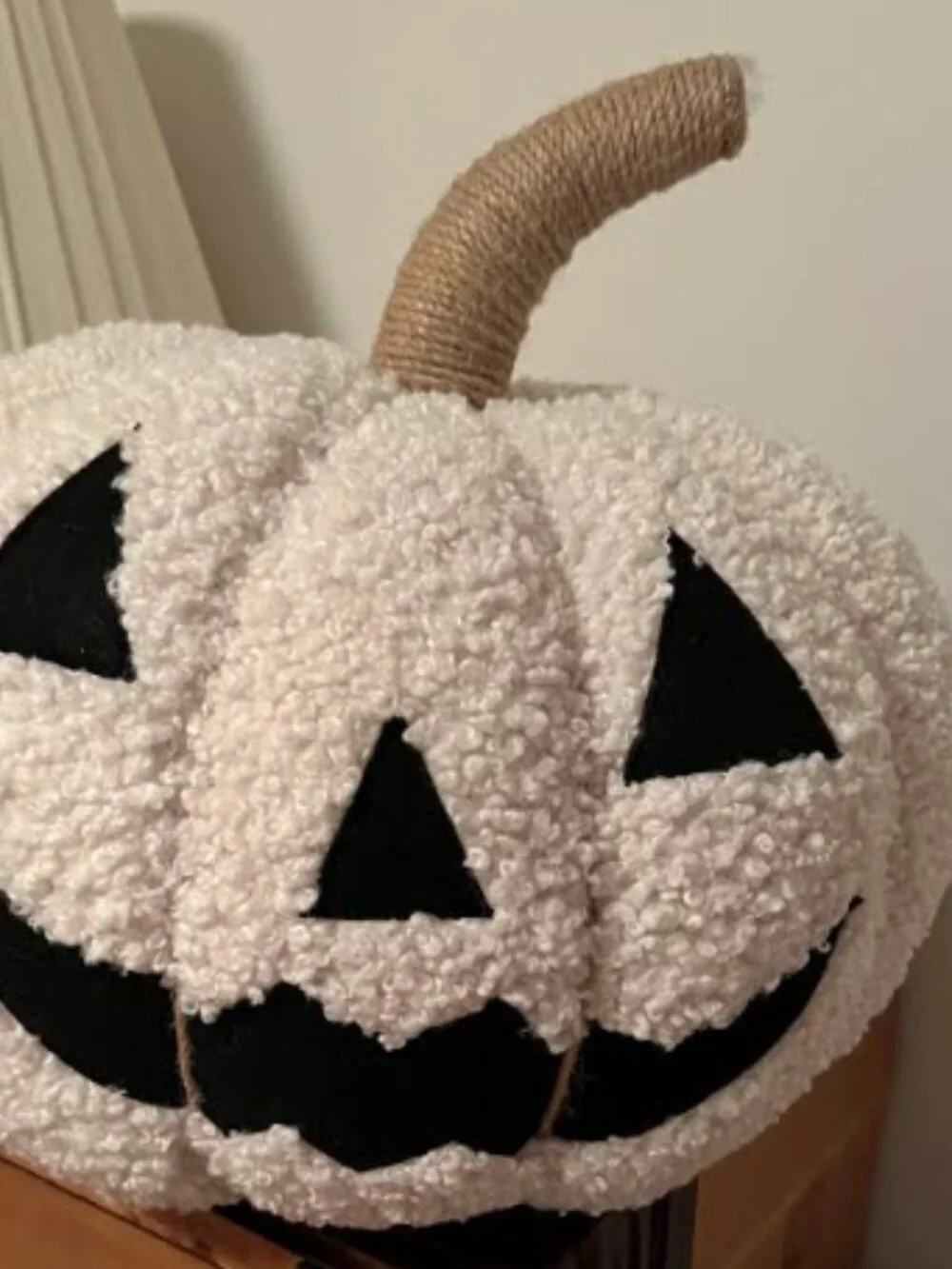 Pottery Barn Jack-O-Lantern Shaped Pillow